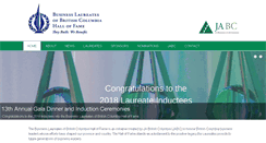 Desktop Screenshot of businesslaureatesbc.org