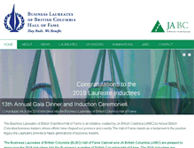 Tablet Screenshot of businesslaureatesbc.org